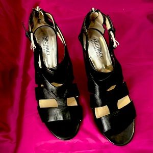 Black Michael Kors sandals with heels